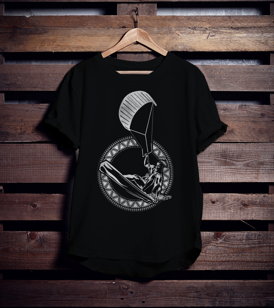 Kitesurfing Kiteboarding Kite Surfer Water Wind Ocean Adventure T-Shirt