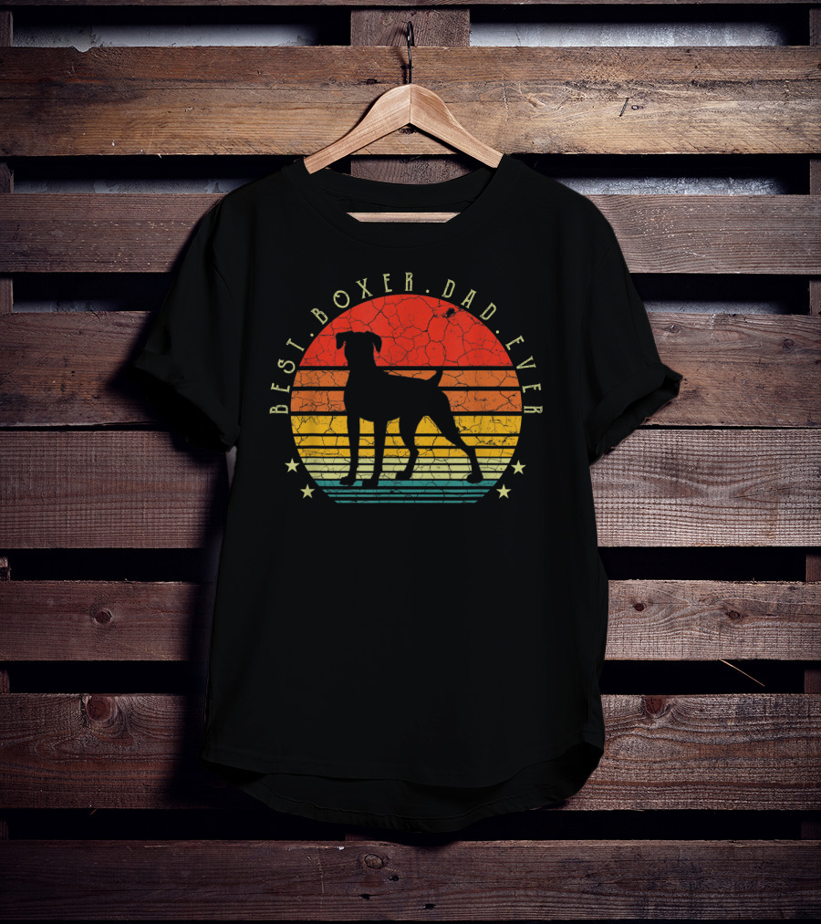 Best Boxer Dad Ever Dog Lover Pet Owner Men's T-Shirt