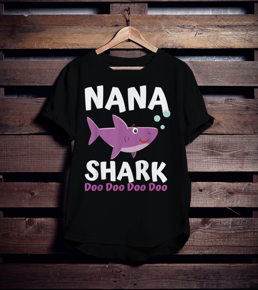 Nana Shark Doo Doo Doo Doo Matching Family Shark T-Shirt