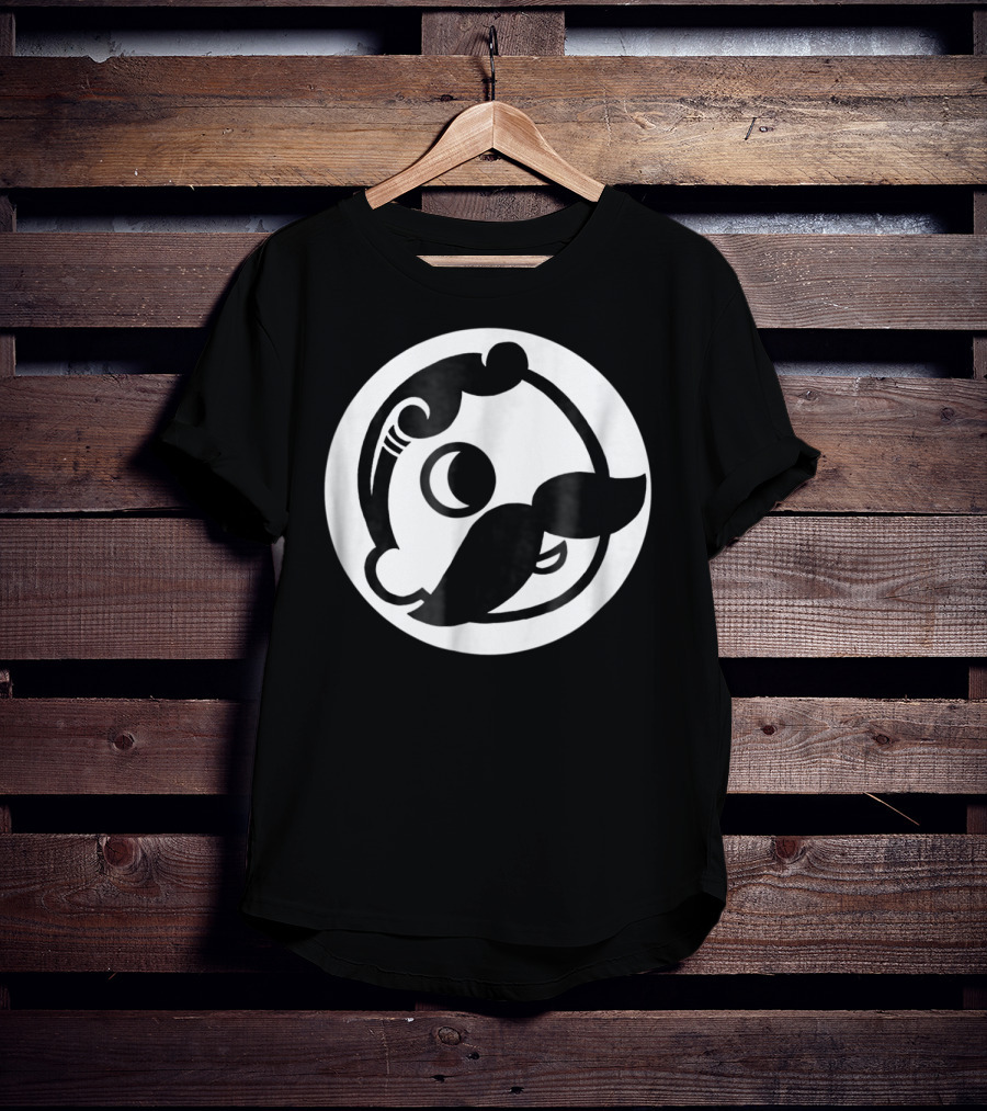 Natty Boh Mascot Icon Mustache Circle T-Shirt
