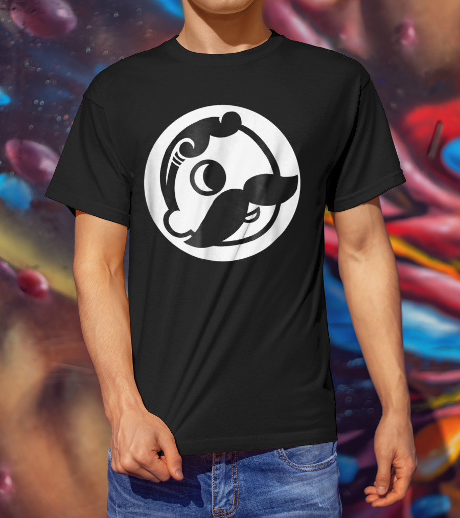 Natty Boh Mascot Icon Mustache Circle T-Shirt