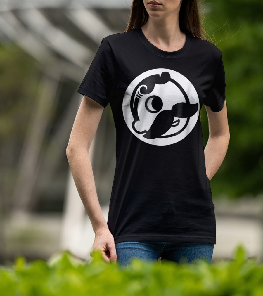 Natty Boh Mascot Icon Mustache Circle T-Shirt