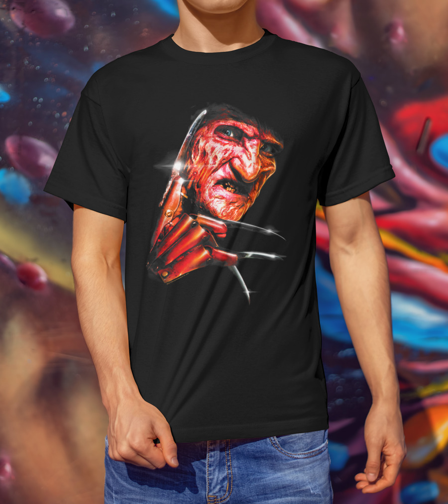 Nightmare On Elm Street Freddy Krueger Claw Face T-Shirt