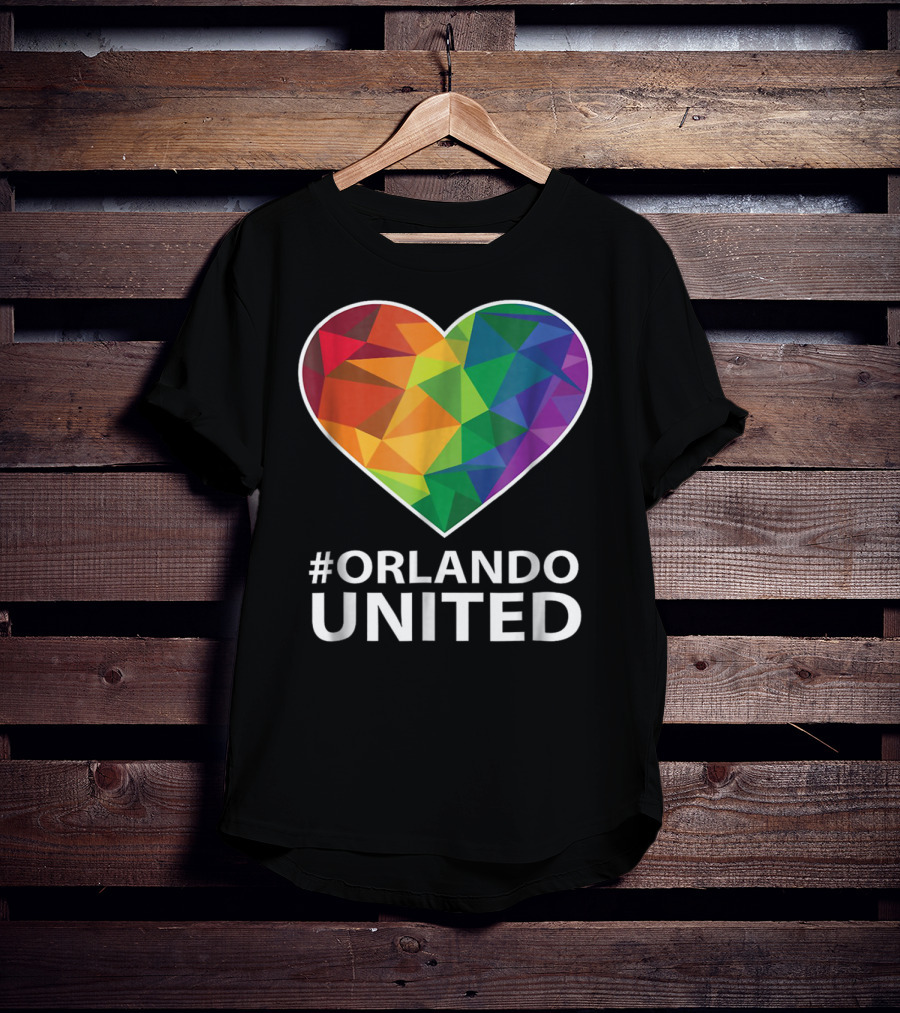 Orlando United Be Strong Multicolored Heart T-Shirt