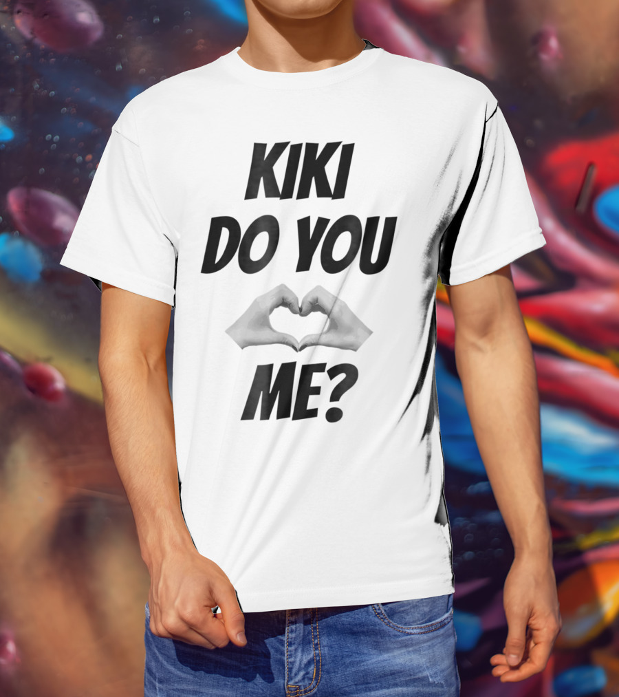 KIKI Do You Love Me Hands Heart Shape T-Shirt
