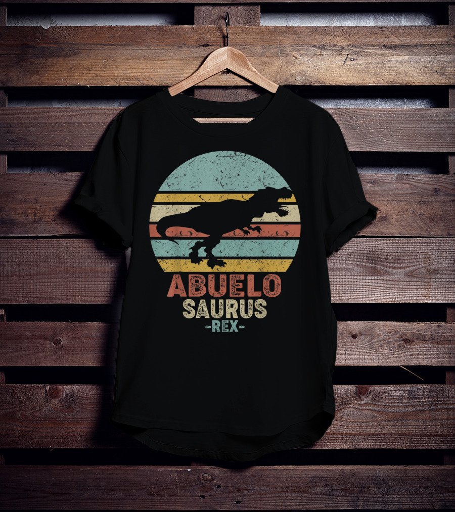 Abuelo Saurus Rex Vintage Dinosaur T-Shirt