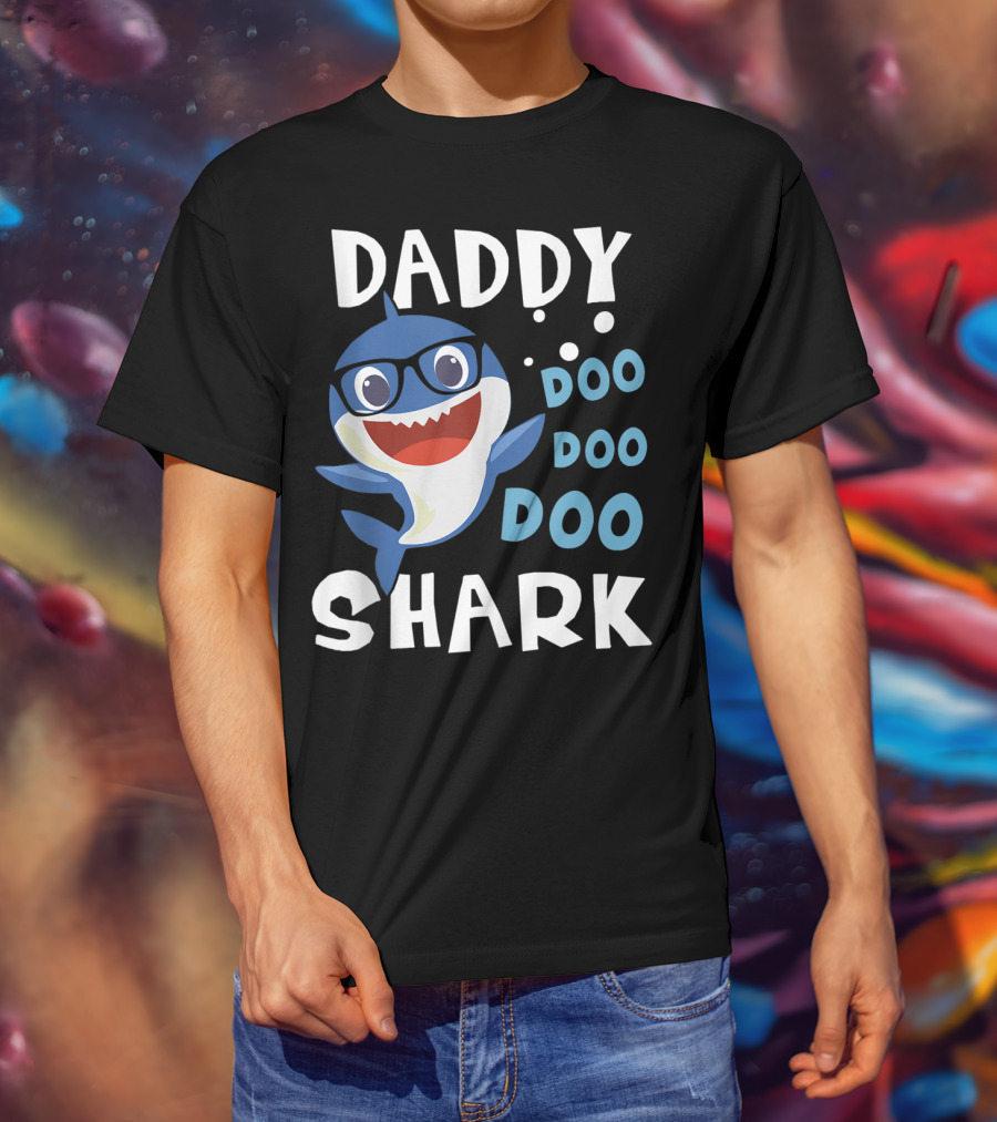 Daddy Shark Doo Doo Doo Funny Baby Mommy T-Shirt