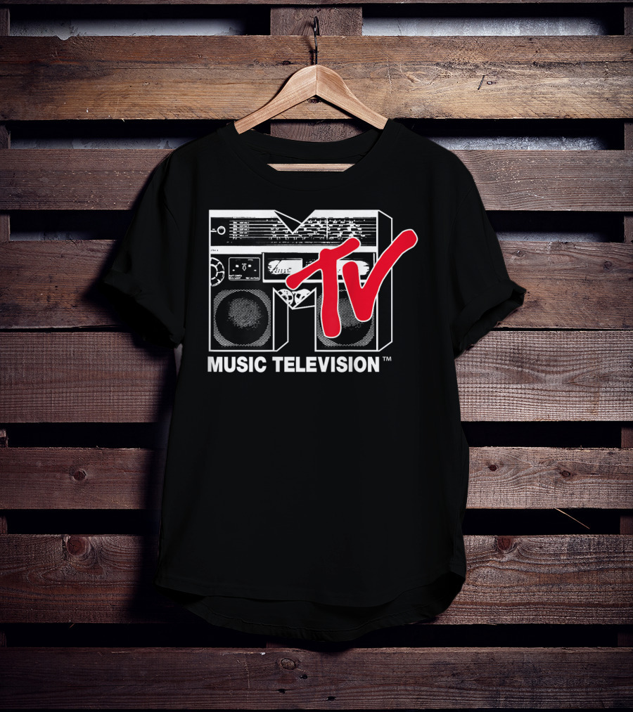 MTV Music Television Red Boombox T-Shirt
