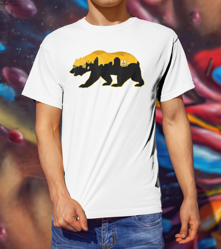New England Bear Skyline Fear Beware Of Boston T-Shirt