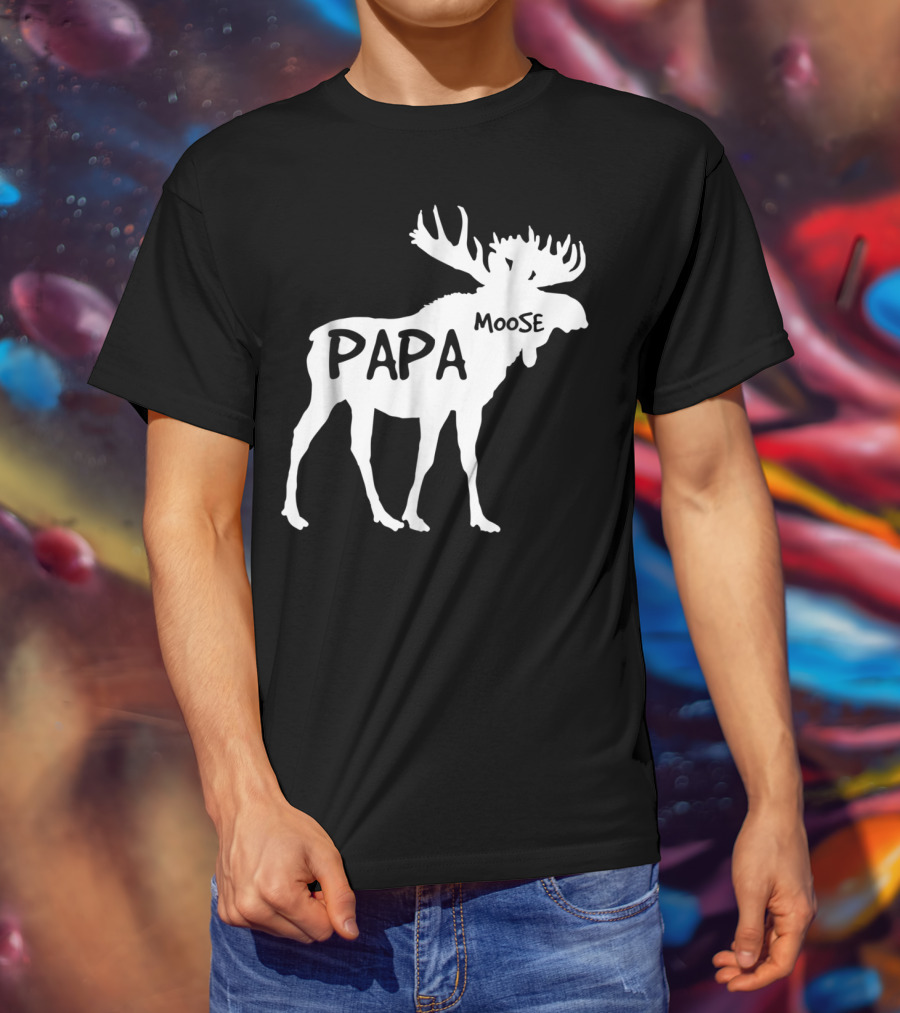 Papa Moose Funny Idea Dad T-Shirt