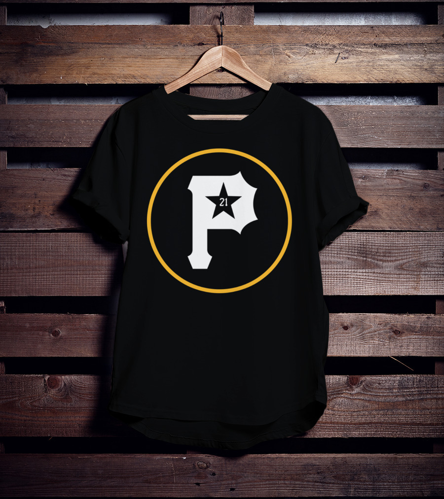 Puertorro Pirate 21 Baseball Fans Star Emblem T-Shirt