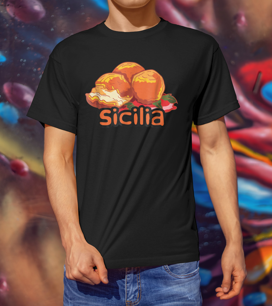 Sicilia Arancini Rice Balls Sicily T-Shirt