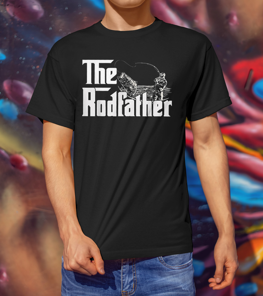 The Rodfather Bass Fishing Humor For Anglers T-Shirt