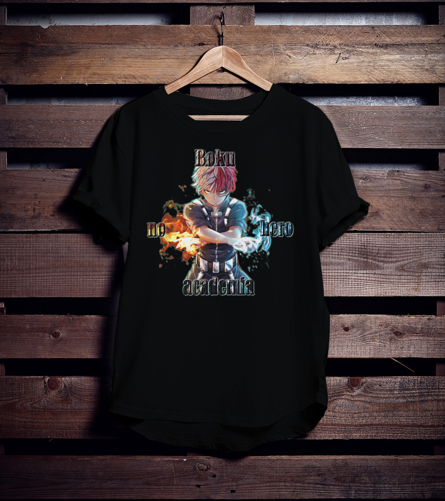 Shoto Todoroki Boku No Hero Academia Fire And Ice Power T-Shirt