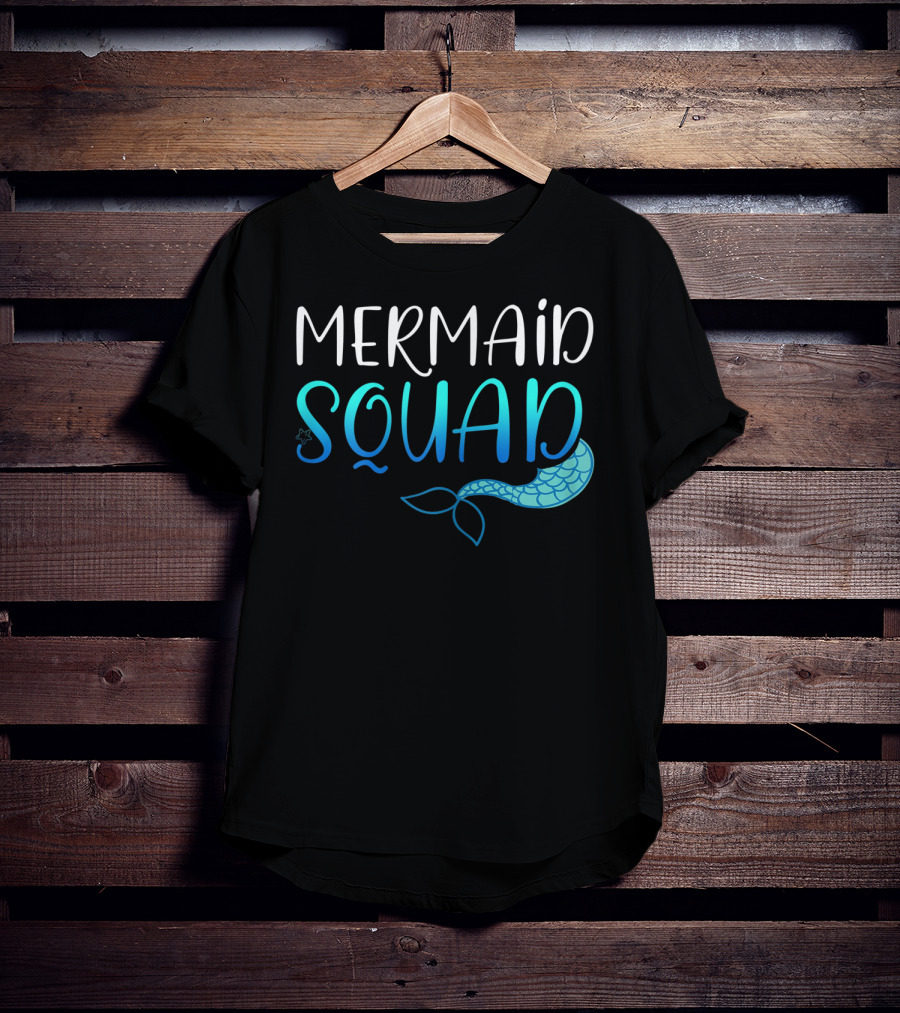 Mermaid Squad Fun Ocean Tail Insight T-Shirt