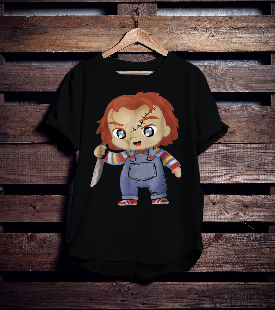 HC Chucky Childs Play Cute Knife-Wielding Doll Character T-Shirt