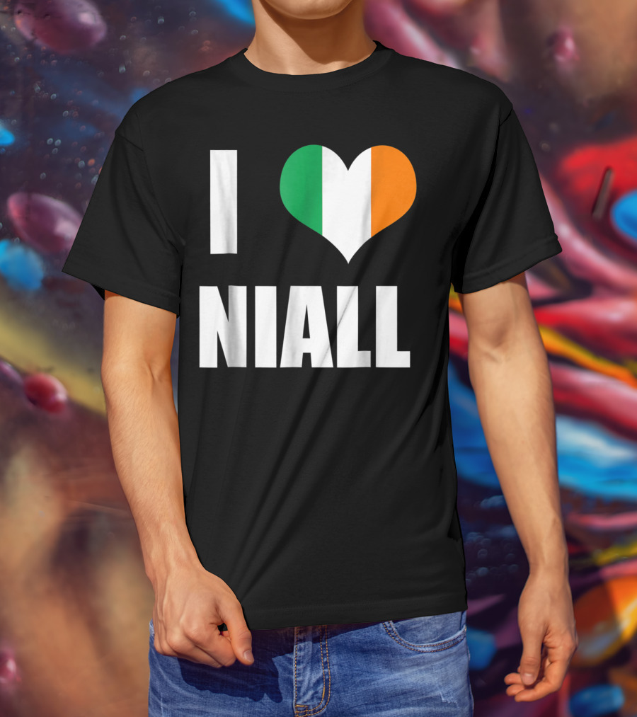 I Heart Niall With Ireland Flag Colors T-Shirt
