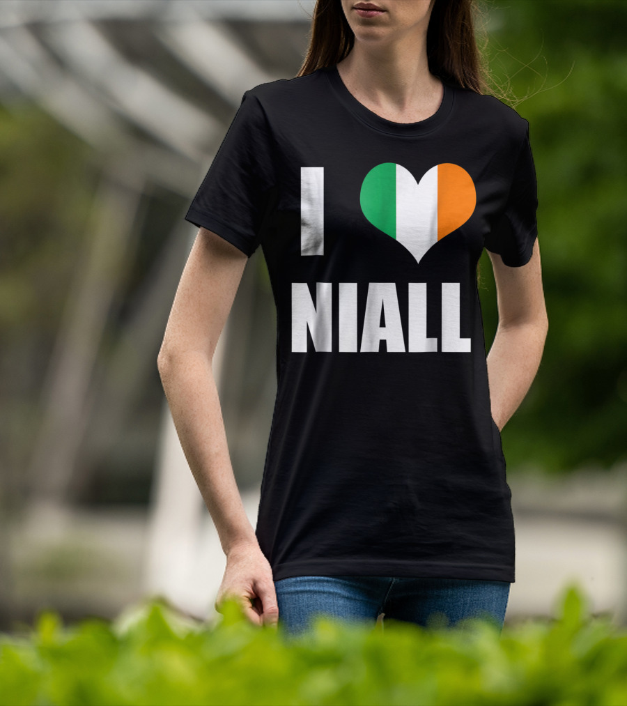 I Heart Niall With Ireland Flag Colors T-Shirt