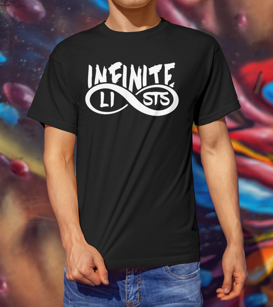 INFINITE LISTS Logo With Infinity T-Shirt