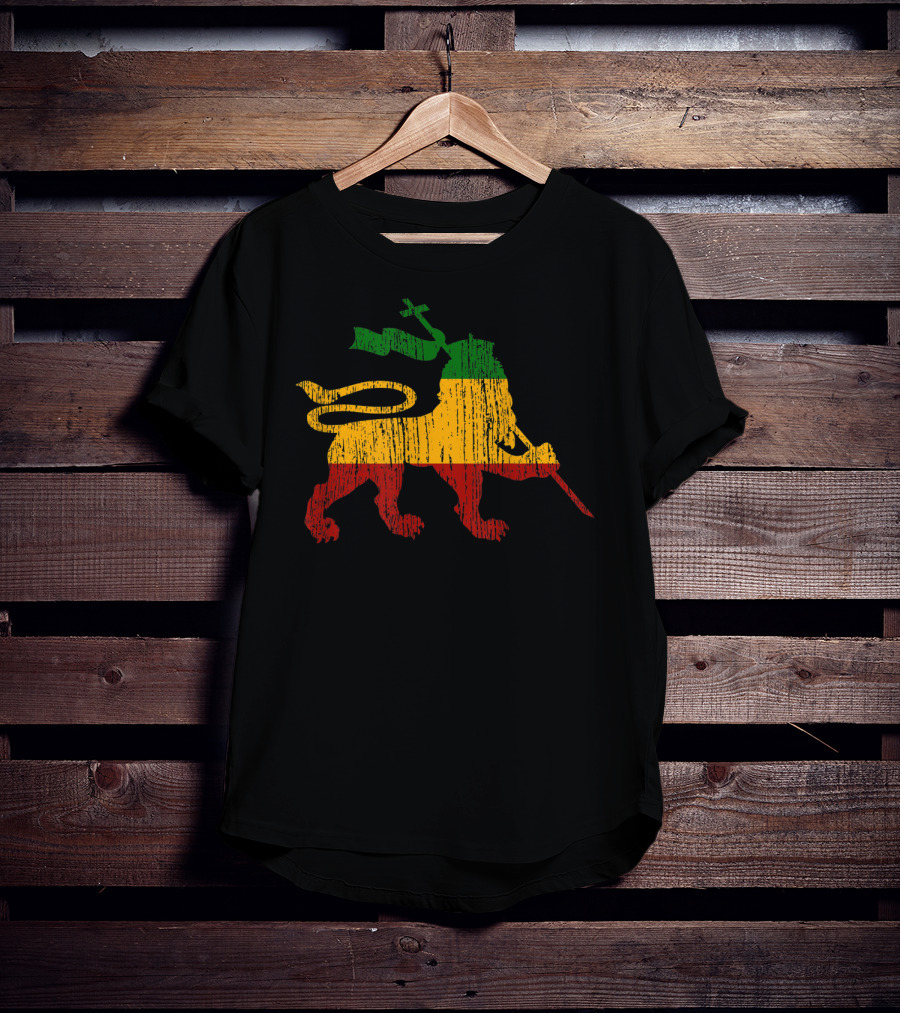 Lion Of Judah Rastafari Rasta Reggae Jamaica T-Shirt