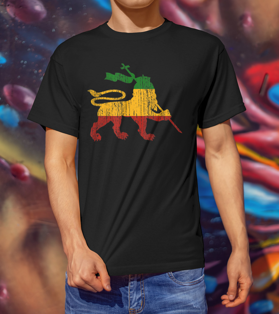 Lion Of Judah Rastafari Rasta Reggae Jamaica T-Shirt