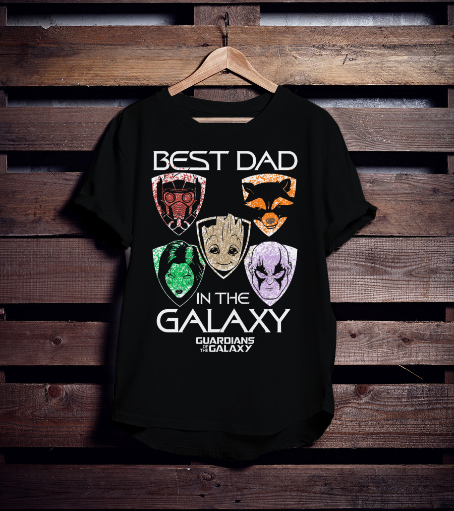 Best Dad In The Galaxy Guardians Of The Galaxy Father's Day T-Shirt
