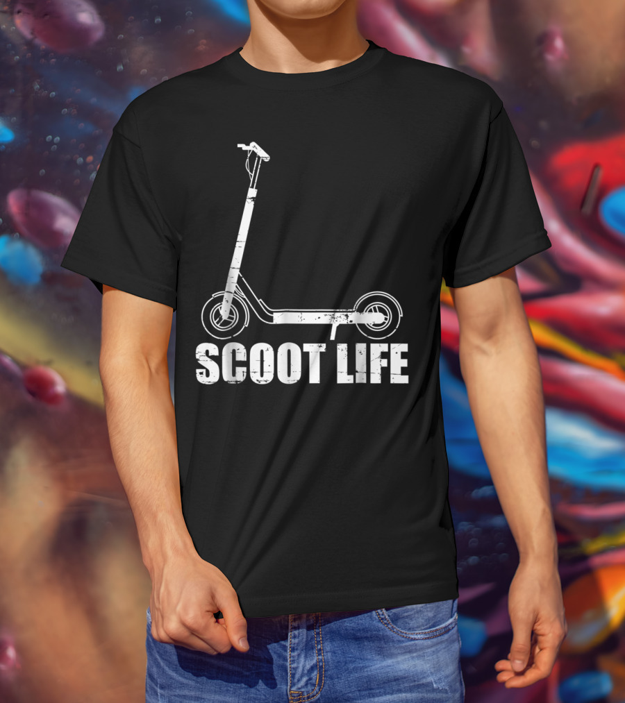 Scoot Life Kick Scooter Riders Mens T-Shirt