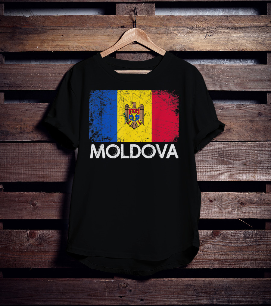 Vintage Moldovan Flag Moldova T-Shirt