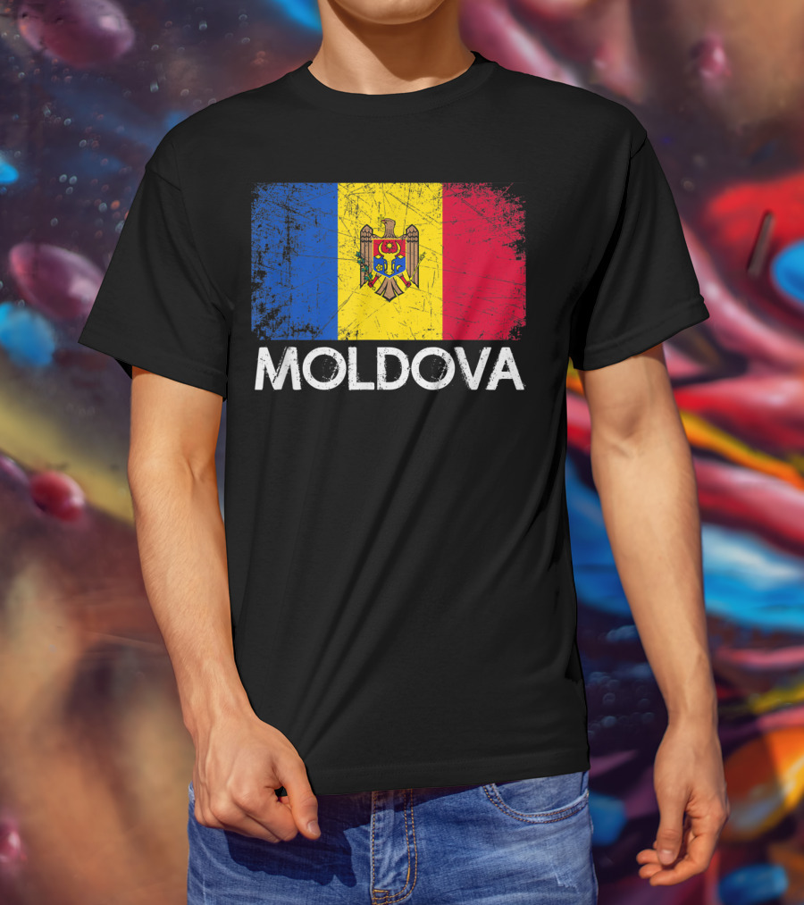 Vintage Moldovan Flag Moldova T-Shirt