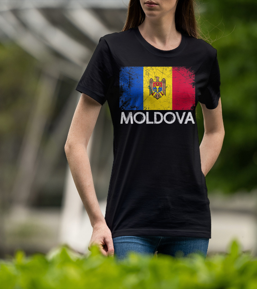 Vintage Moldovan Flag Moldova T-Shirt