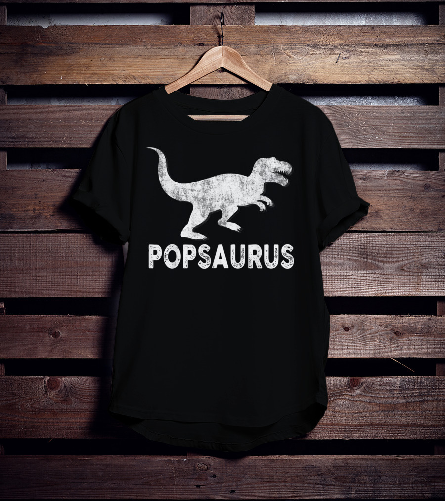Popsaurus Dinosaur With T-Rex T-Shirt