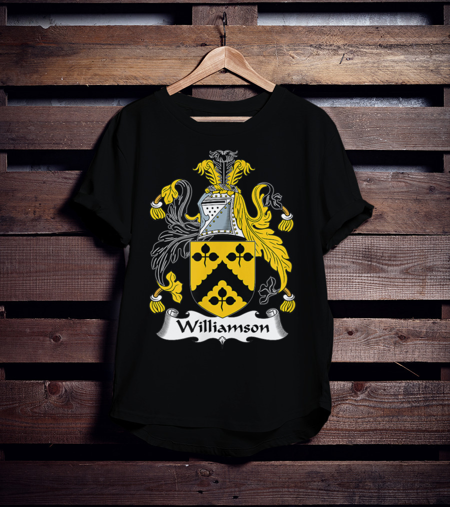 Williamson Family Crest Coat Of Arms Emblem T-Shirt