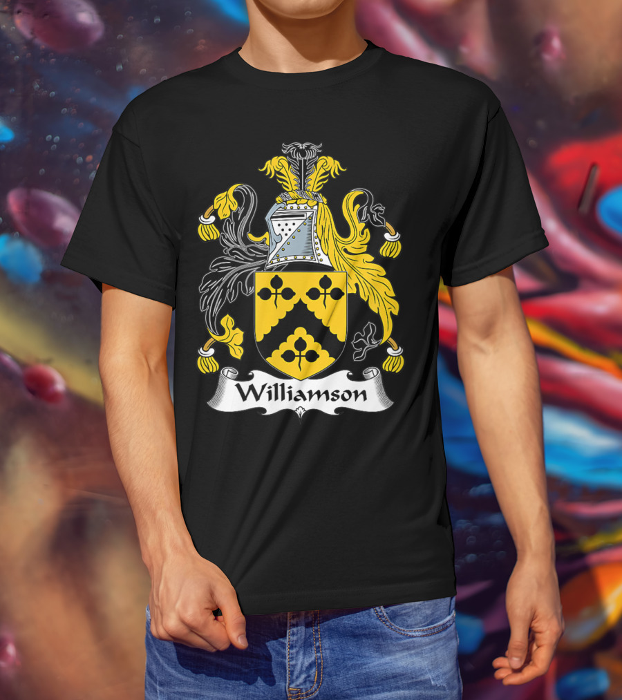 Williamson Family Crest Coat Of Arms Emblem T-Shirt