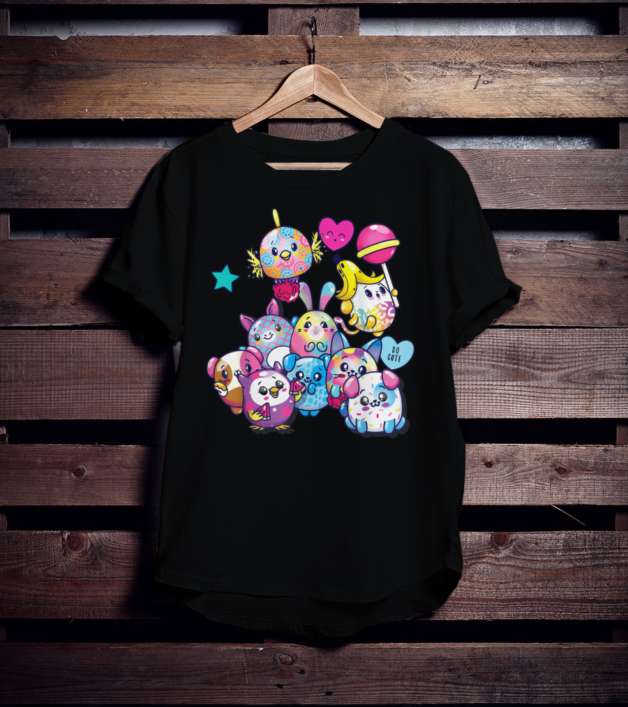 Pikmi Pops Friends So Cute Party With Colorful Characters T-Shirt