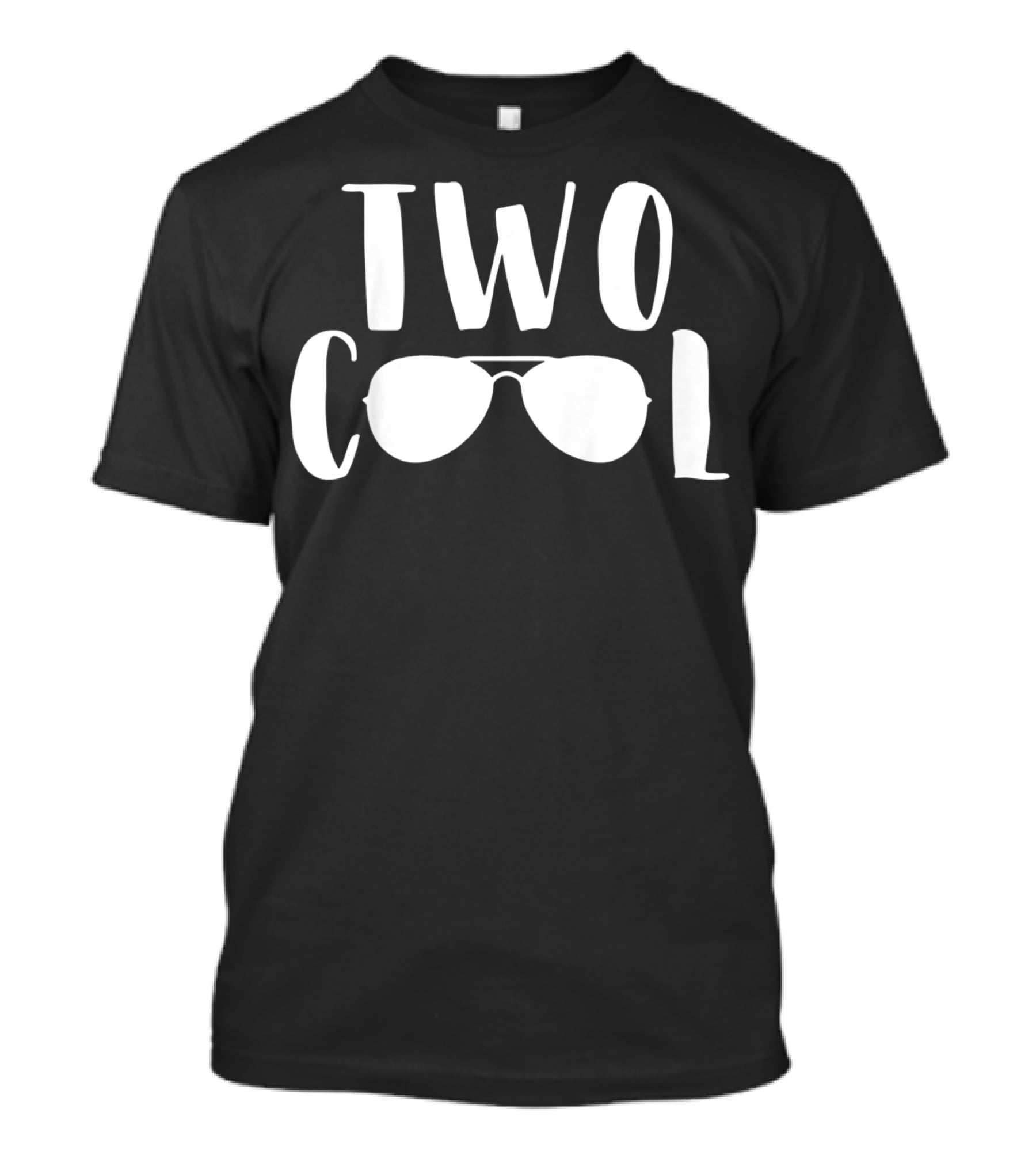 Kids TWO COOL 2nd Birthday Aviator Sunglasses T-Shirt