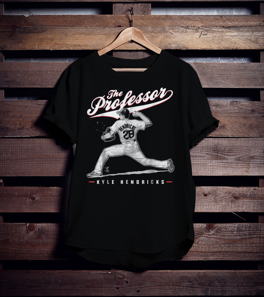 Kyle Hendricks The Professor 28 Pitching Legend T-Shirt