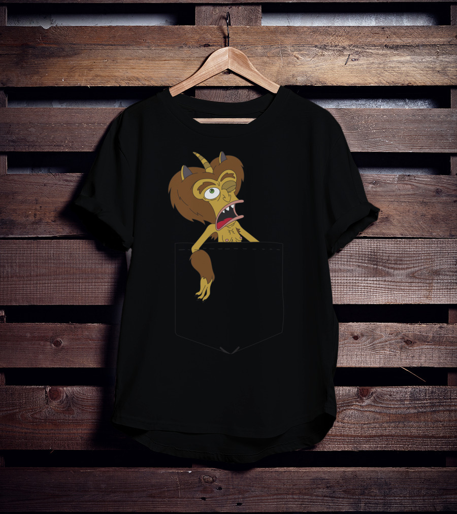 Big Mouth Hormone Monster Peek Netflix Pocket T-Shirt