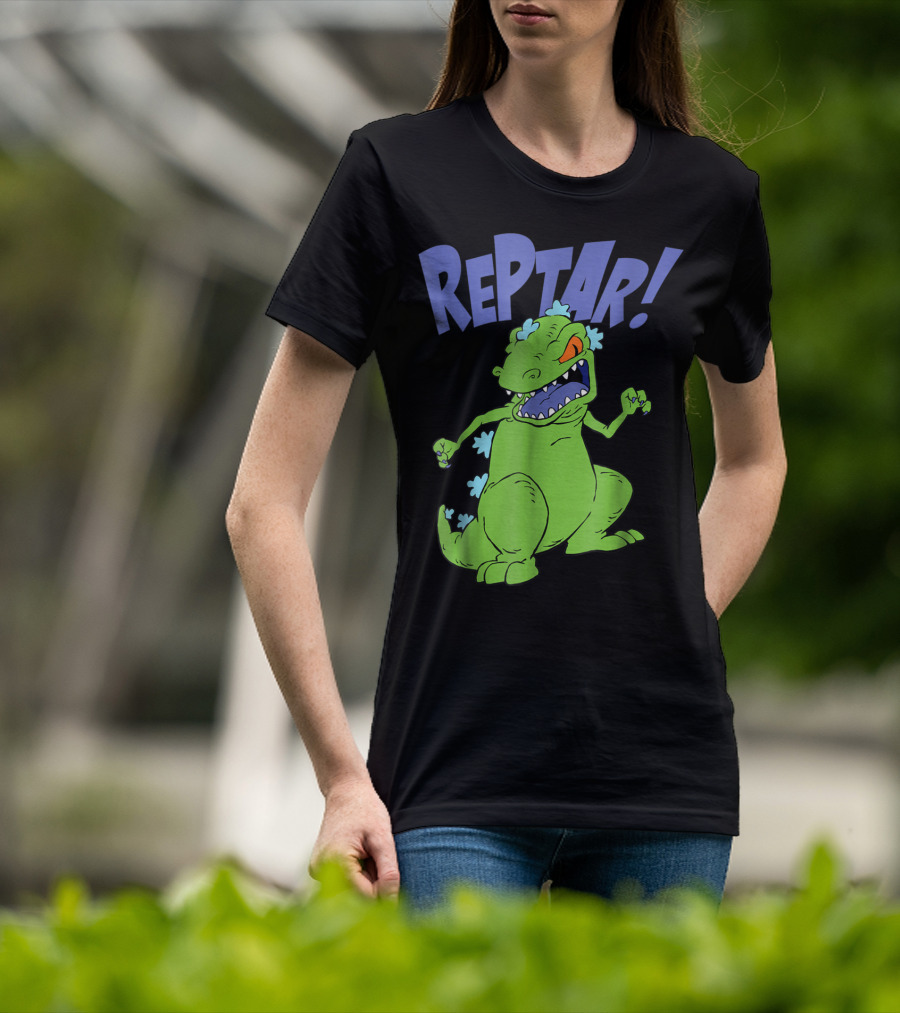 Reptar Rugrats Nickelodeon Animated Dinosaur Character T-Shirt