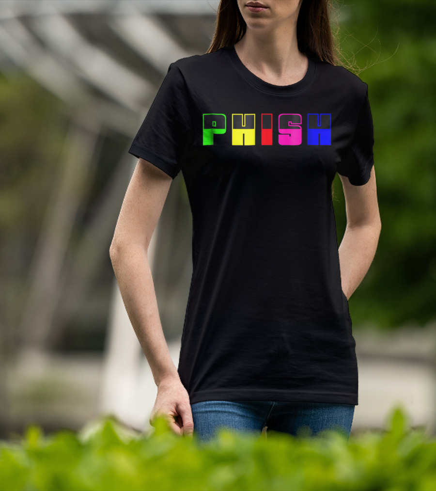 Nite Lite PHISH Neon Color Blocks T-Shirt