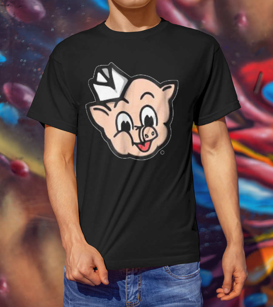 Piggly Wiggly Iconic Pig Mascot Retro T-Shirt