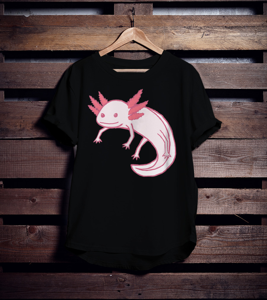Pink Axolotl Cute Animal T-Shirt