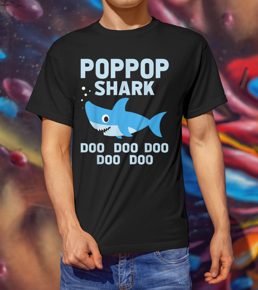 Popgop Shark Doo Doo Doo Doo Doo T-Shirt