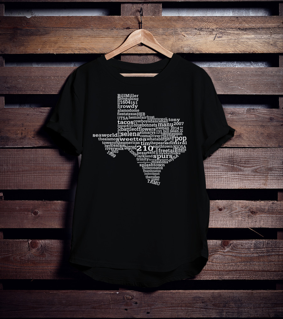 Spurs SeaWorld Riverwalk Selena Sweet Tea San Antonio Texas 210 Fiesta Alamo T-Shirt