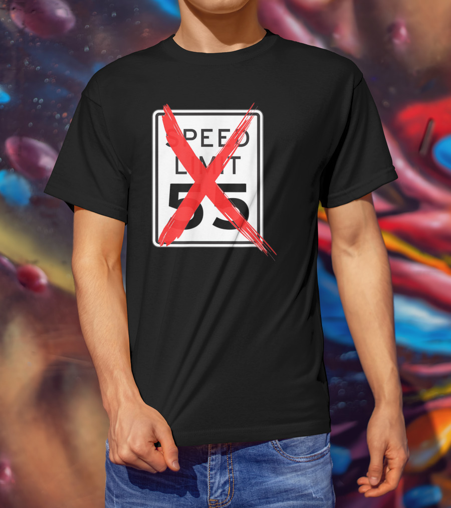 Speed Limit 55 Red Crossed Car Enthusiast T-Shirt