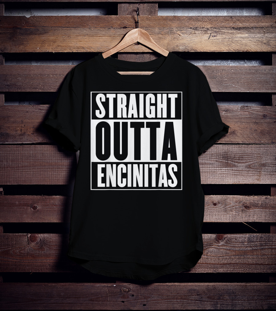 Straight Outta Encinitas California City Pride Urban T-Shirt