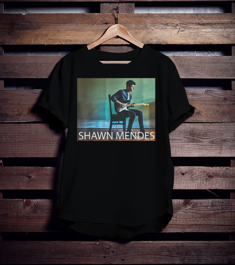 SHAWN MENDES Three Empty Words Mendes Guitar Player T-Shirt