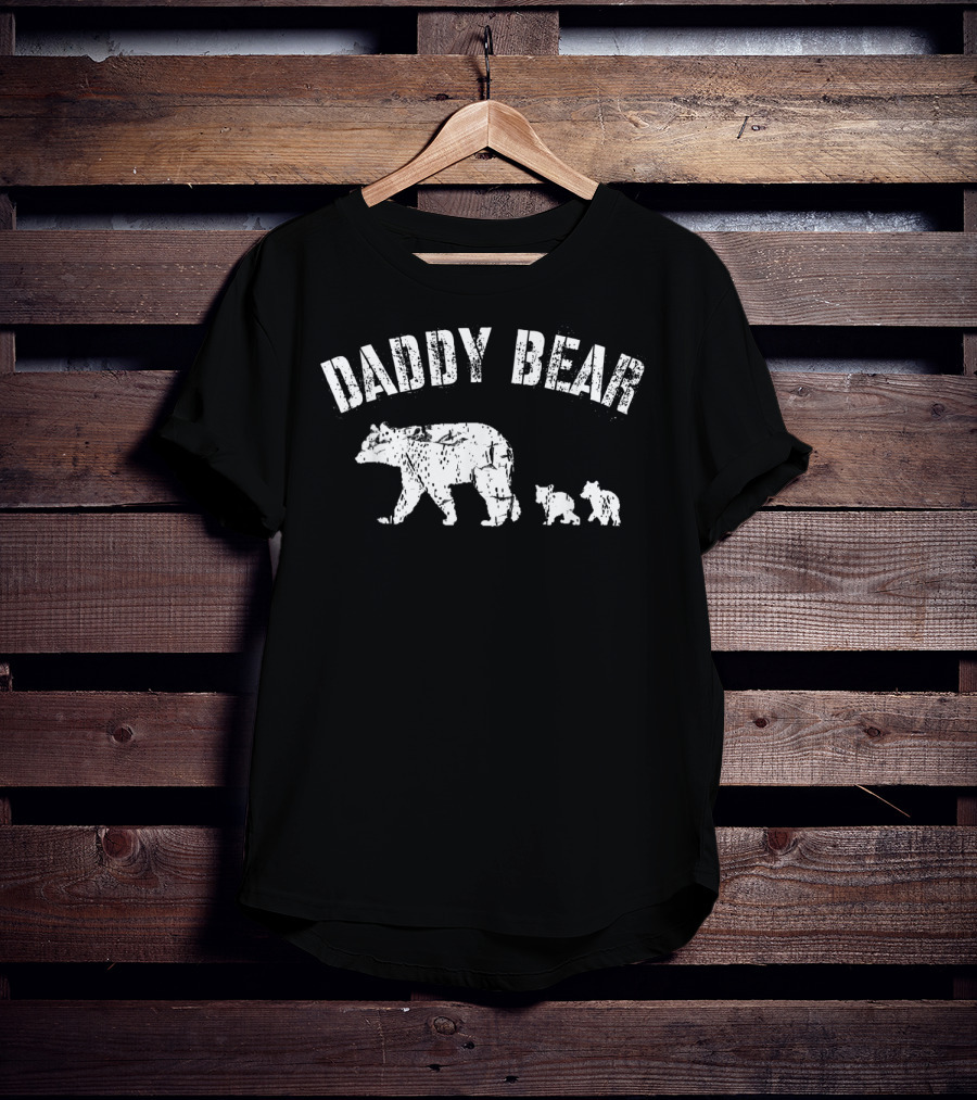 Daddy Bear With Two Cubs T-Shirt