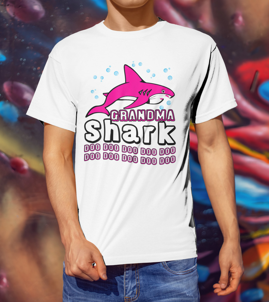 Grandma Shark Doo Doo Doo Doo Doo Doo Doo Doo Doo Doo Doo Doo T-Shirt