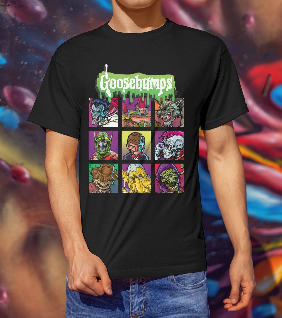 Goosebumps Iconic Monsters Yearbook Portrait Collection T-Shirt