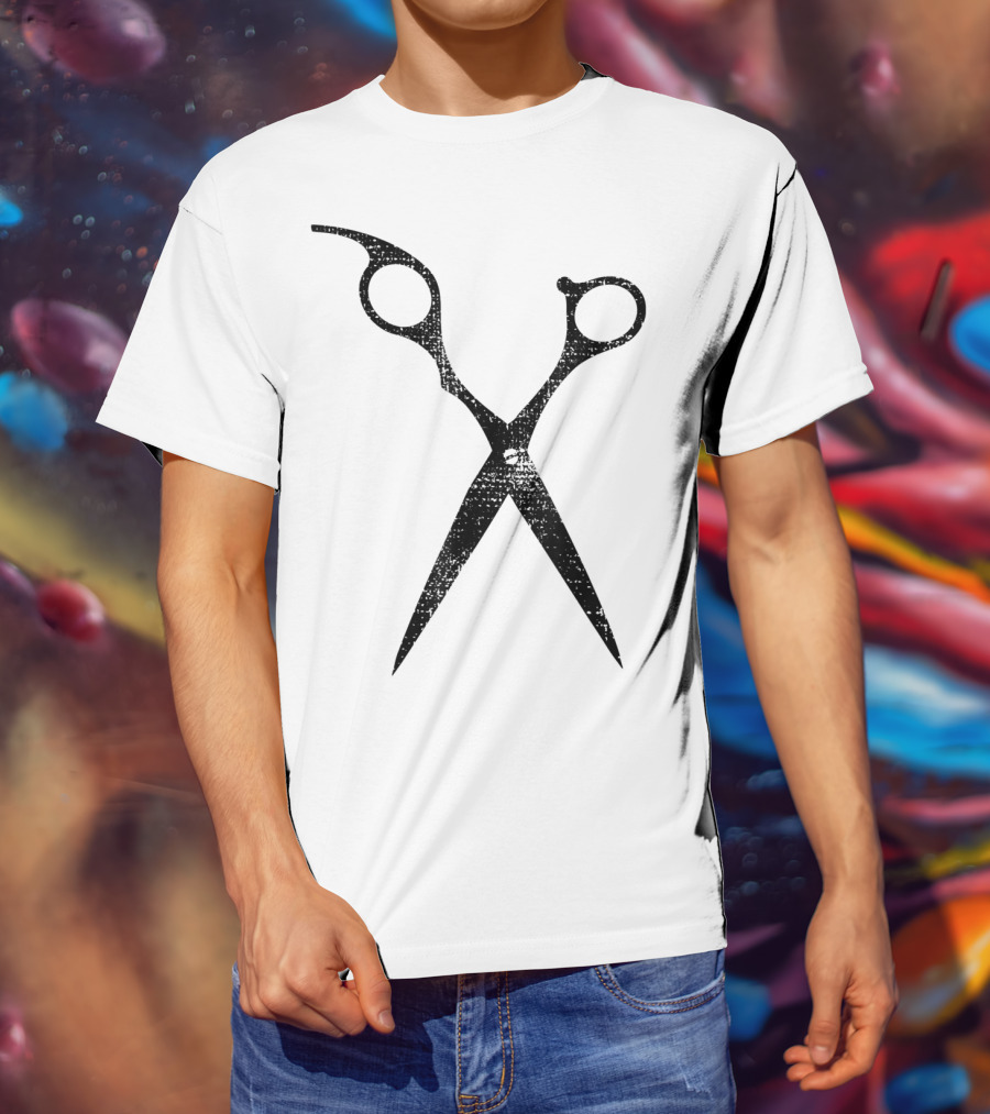 Hairdresser Barber Shop Hairsty Scissors T-Shirt